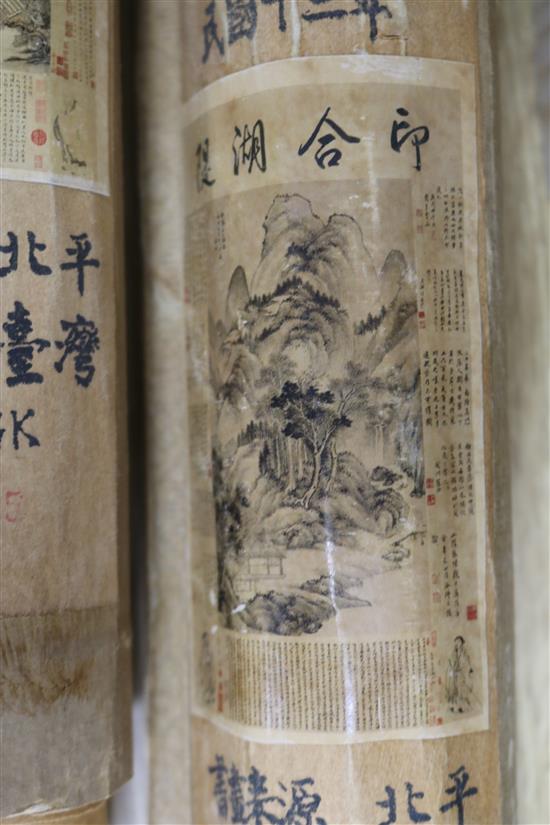 Eight Chinese scroll pictures